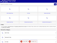 Tablet Screenshot of navbharatsteel.com